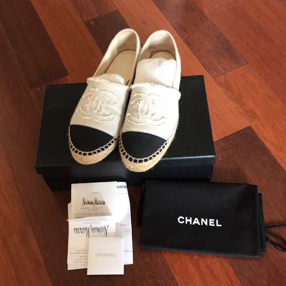 chanel canvas shoes